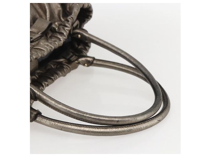 Borsa a mano Vala in pelle dorata Salvatore Ferragamo Auth 159256 - vista 7