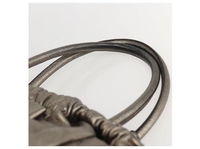 Borsa a mano Vala in pelle dorata Salvatore Ferragamo Auth 159256 - vista 8
