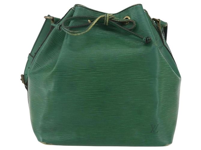 Noe LOUIS VUITTON Borsa a Spalla Petit Noé Epi Verde M44104 LV Auth 159386 - vista 13