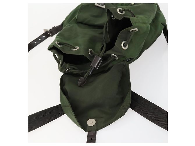 PRADA Rucksack aus Nylon grün silber authentisch 157224 - Ansicht 10