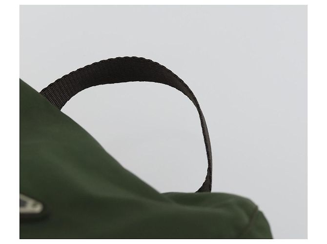 PRADA Rucksack aus Nylon grün silber authentisch 157224 - Ansicht 14