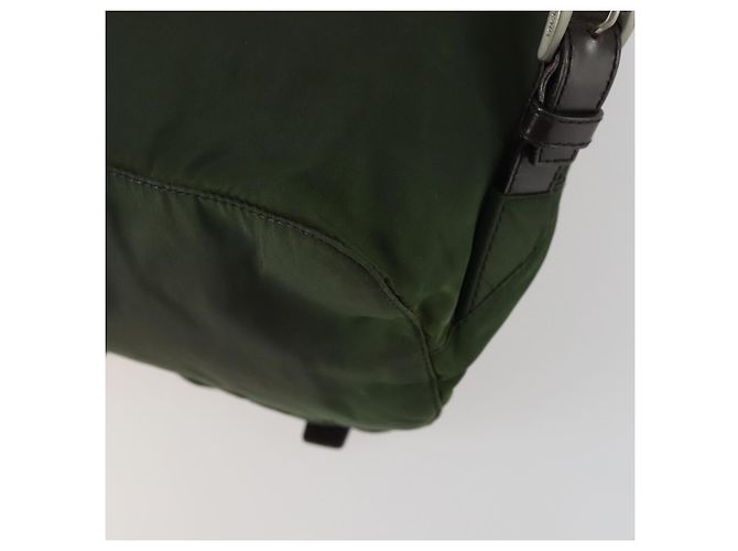 PRADA Rucksack aus Nylon grün silber authentisch 157224 - Ansicht 18