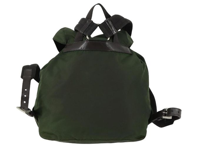 PRADA Rucksack aus Nylon grün silber authentisch 157224 - Ansicht 2