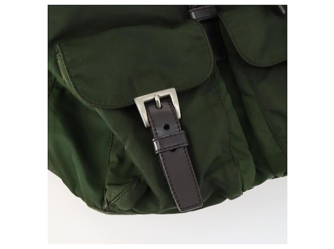 PRADA Rucksack aus Nylon grün silber authentisch 157224 - Ansicht 27