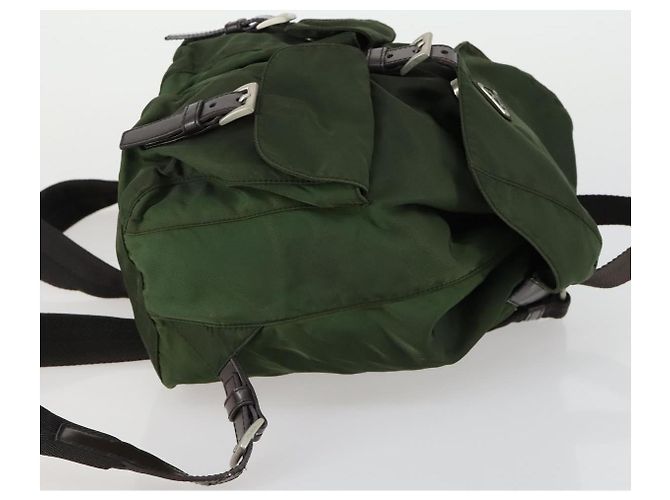 PRADA Rucksack aus Nylon grün silber authentisch 157224 - Ansicht 3