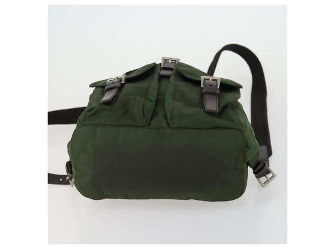 PRADA Rucksack aus Nylon grün silber authentisch 157224 - Ansicht 5