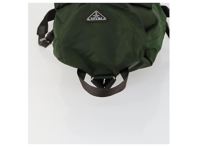 PRADA Rucksack aus Nylon grün silber authentisch 157224 - Ansicht 6