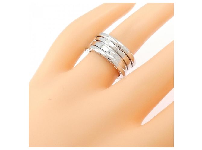 Bulgari Anello B.zero1 3 bande in oro bianco Bvlgari D'oro - vista 4