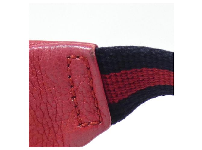 Marsupio in pelle rossa Gucci Rosso - vista 8