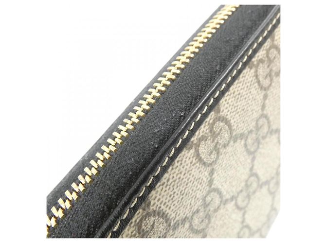 Billetera bi-fold Gucci GG Emblem Negro Beige - vista 4