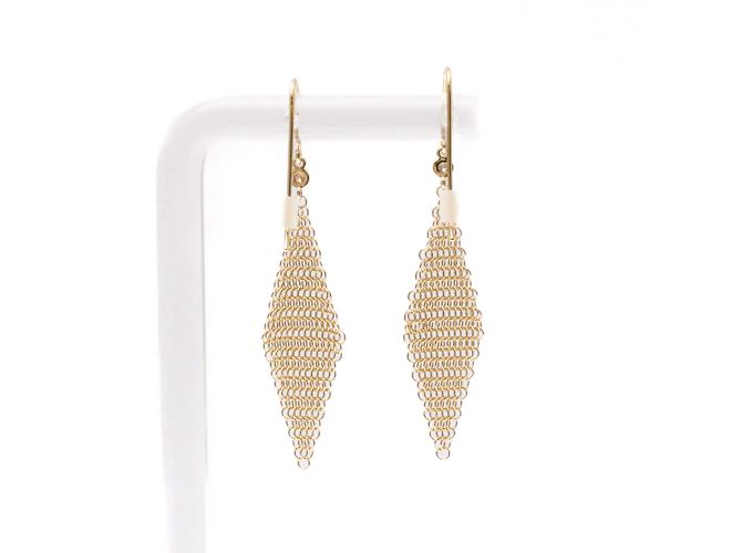 Tiffany & Co Orecchini a goccia in diamante a rete Elsa Peretti di Tiffany D'oro - vista 2