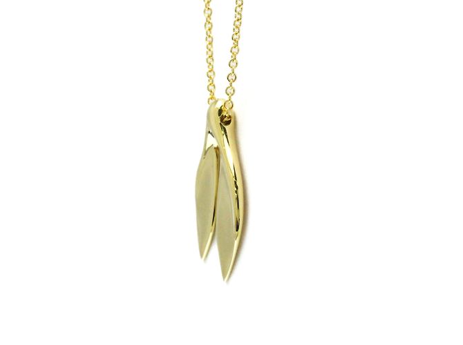 Tiffany & Co Colar Tiffany Leaf Fin em Ouro Amarelo (18K) Dourado - vista 2
