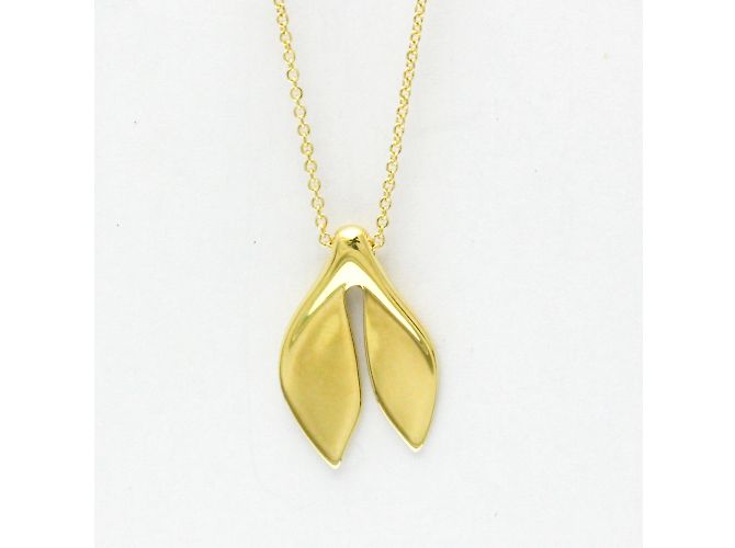 Tiffany & Co Colar Tiffany Leaf Fin em Ouro Amarelo (18K) Dourado - vista 5