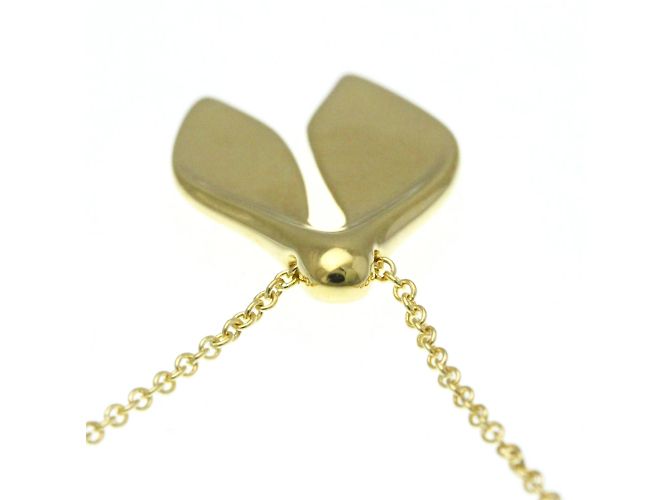 Tiffany & Co Colar Tiffany Leaf Fin em Ouro Amarelo (18K) Dourado - vista 6