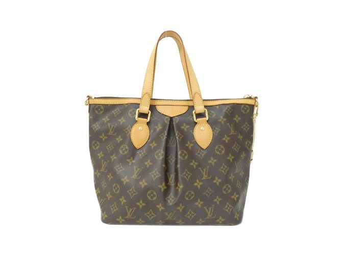 Borsa Louis Vuitton Monogram Palermo PM Marrone - vista 2