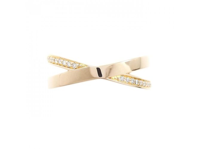 Tiffany & Co Anello Stretto Tiffany X 0,08CT D'oro - vista 2