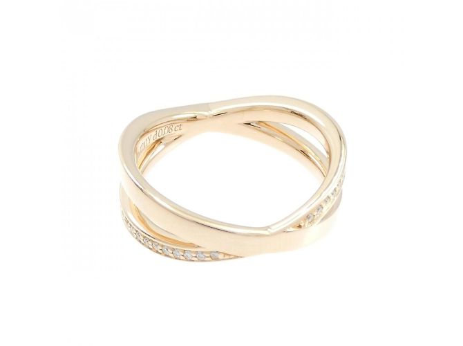 Tiffany & Co Anello Stretto Tiffany X 0,08CT D'oro - vista 3