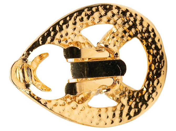 Timeless Orecchini a clip placcati in oro Chanel Coco Mark D'oro - vista 3