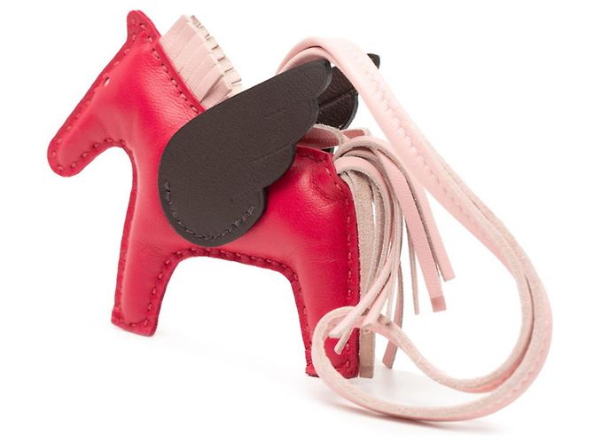 Charm Rodeo Pegasus PM di Hermès Marrone Rosa - vista 2