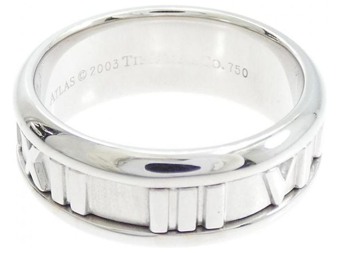 Tiffany & Co Anello Tiffany Atlas in Oro Bianco D'oro - vista 3
