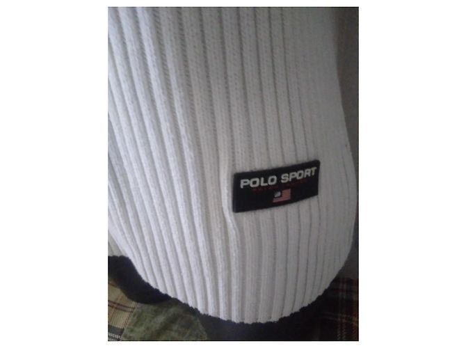 Polo Ralph Lauren Rollkragenpullover Baumwolle Ecru Roh - Ansicht 2