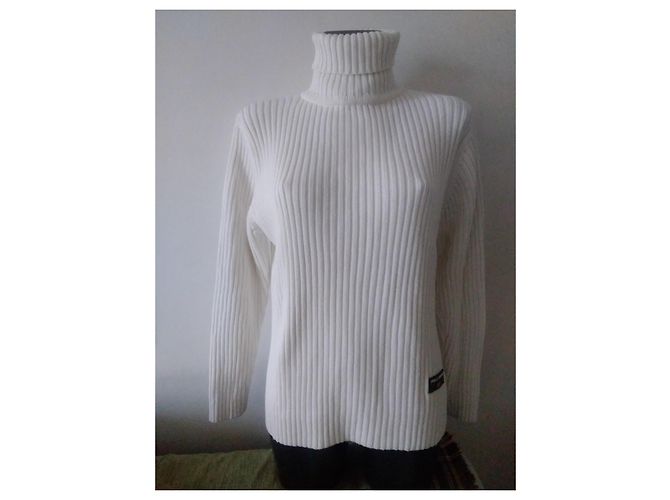 Polo Ralph Lauren Rollkragenpullover Baumwolle Ecru Roh - Ansicht 4
