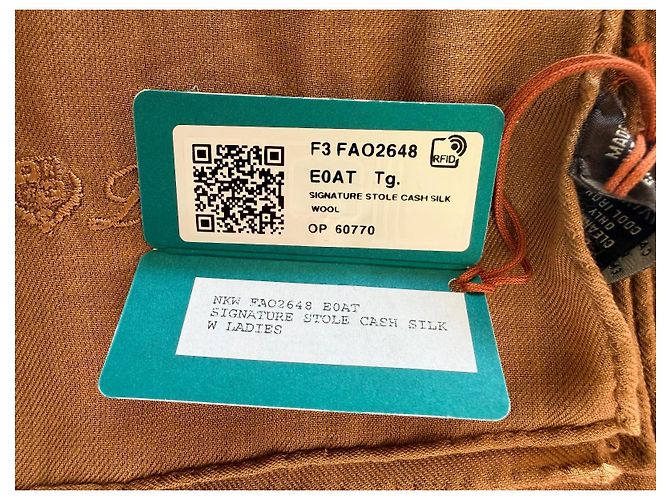 Chal Firma LORO PIANA Beige Mostaza Coñac Marrón claro - vista 3