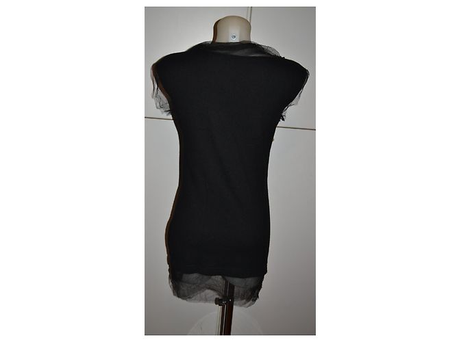 Abito Lanvin nero in lana e seta Taglia 42 IT - vista 4