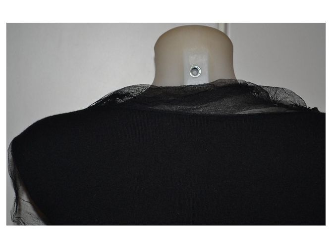 Abito Lanvin nero in lana e seta Taglia 42 IT - vista 5