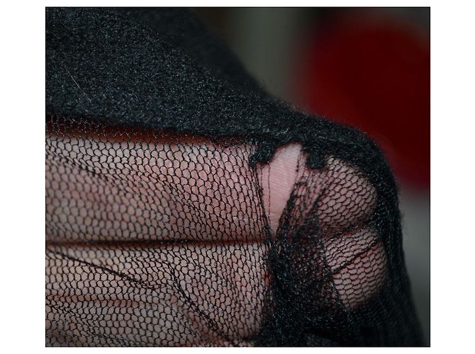Abito Lanvin nero in lana e seta Taglia 42 IT - vista 7