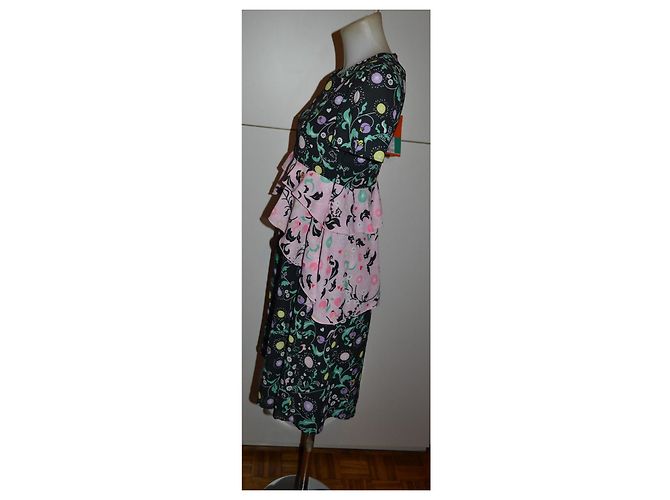 Trussardi Jeans gemustertes Kleid mehrfarbig Mehrfarben - Ansicht 3