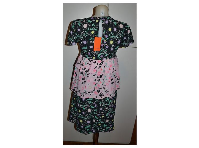 Trussardi Jeans gemustertes Kleid mehrfarbig Mehrfarben - Ansicht 4