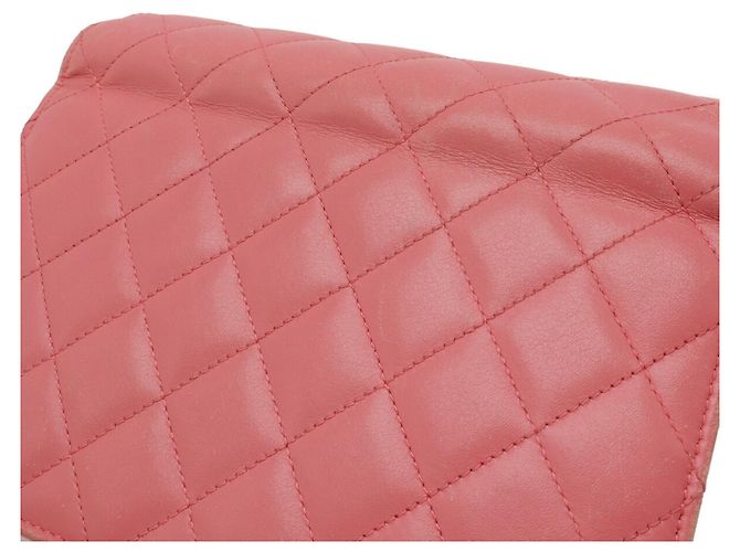 Borsa a spalla Chanel Coco Mark con catena Rosa Rosso - vista 5