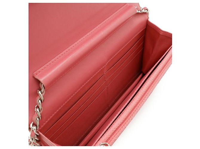 Borsa a spalla Chanel Coco Mark con catena Rosa Rosso - vista 7