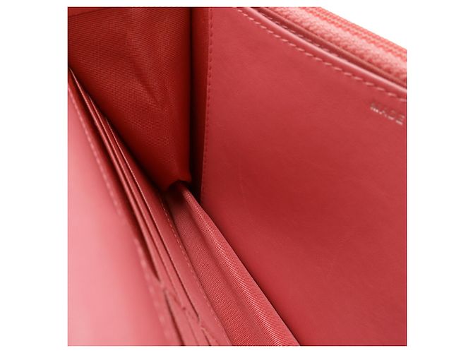 Borsa a spalla Chanel Coco Mark con catena Rosa Rosso - vista 8