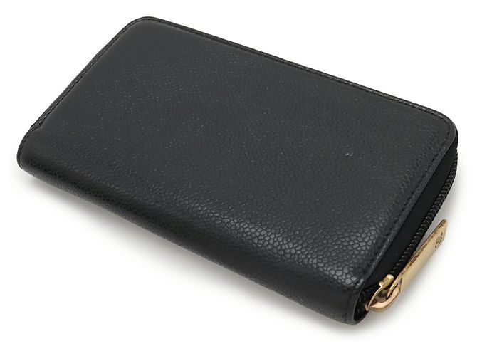 Timeless Cartera Larga Chanel en Piel de Ternera Granulada Negra Negro - vista 3