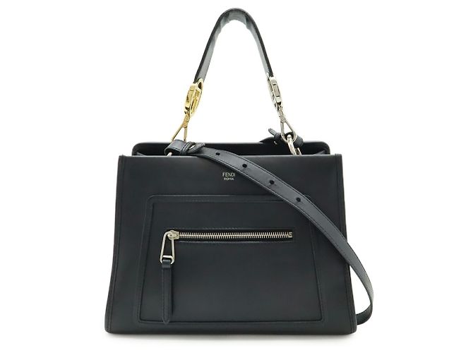 Borsa a Spalla/Clutch FENDI Runaway Small Nero - vista 2