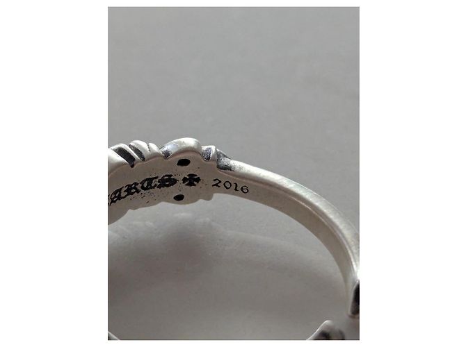 Anello Baby Floral Chrome Hearts con diamanti pavé Silver hardware - vista 5