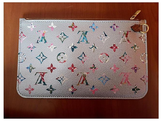 Louis Vuitton Pochette Neverfull Garden Argento - vista 2