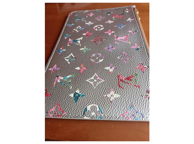 Louis Vuitton Pochette Neverfull Garden Argento - vista 3