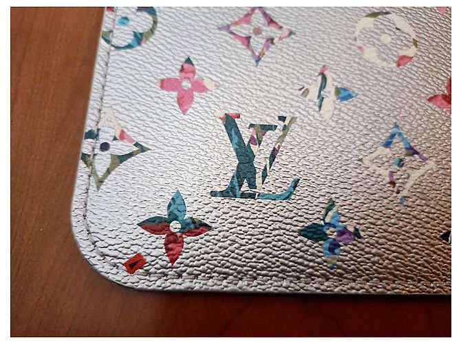 Louis Vuitton Pochette Neverfull Garden Argento - vista 5