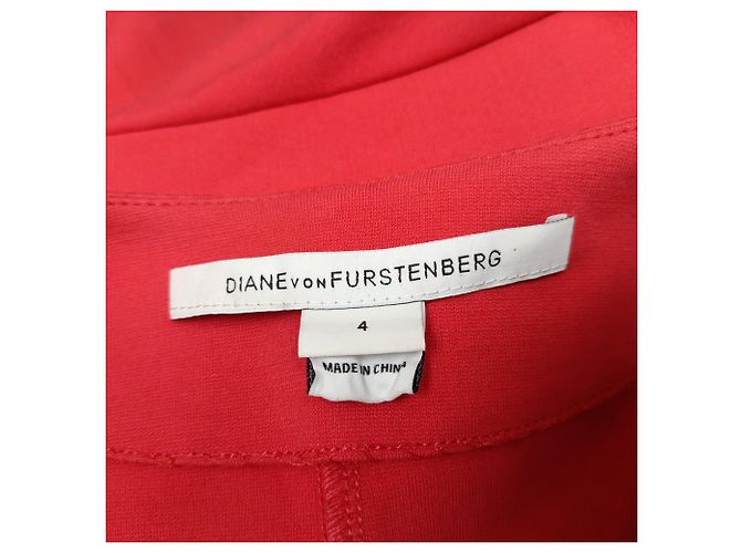 Vestido Saturno Diane Von Furstenberg en Viscosa Roja - vista 5