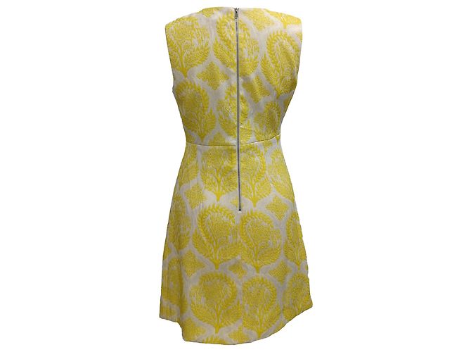 Carpreena Mini Kleid aus gelbem Polyester von Diane von Furstenberg - Ansicht 2