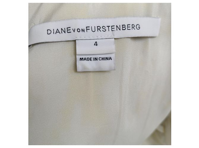 Carpreena Mini Kleid aus gelbem Polyester von Diane von Furstenberg - Ansicht 4