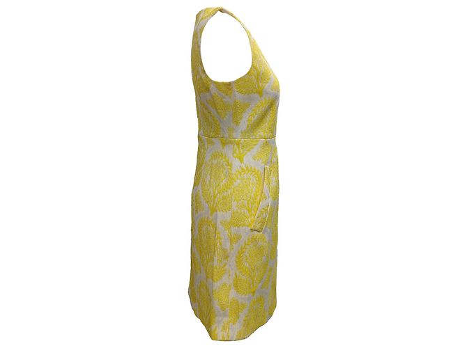 Carpreena Mini Kleid aus gelbem Polyester von Diane von Furstenberg - Ansicht 5