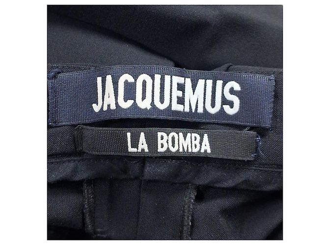 Pantaloni dritti La Bomba in cotone nero di Jacquemus - vista 3
