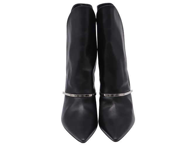 Stivaletti a punta decorati Givenchy in pelle nera Nero - vista 3