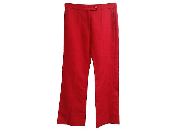 Blazer y Pantalones de Doble Botón Sandro Soazic en Algodón Rojo Roja - vista 2