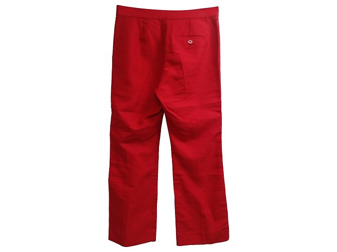Blazer y Pantalones de Doble Botón Sandro Soazic en Algodón Rojo Roja - vista 3