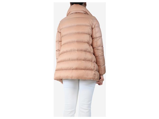 Moncler Lachs Pufferjacke - Größe UK 10 Orange - Ansicht 2